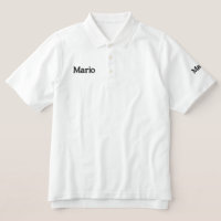 Mario bestickte Männer Name,
