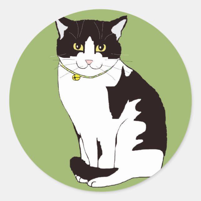 Mario da Cat Runder Aufkleber (Vorderseite)