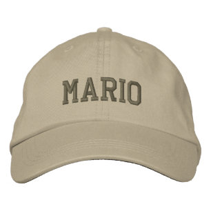 Mario Name bestickte Baseballkappe