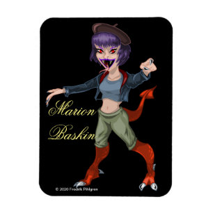MARION BASKIN 3" x 4" Flexibles Foto Magnet