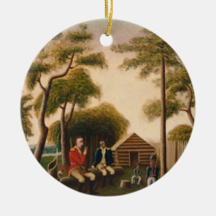 Marion, die den britischen Offizier genießt Keramik Ornament