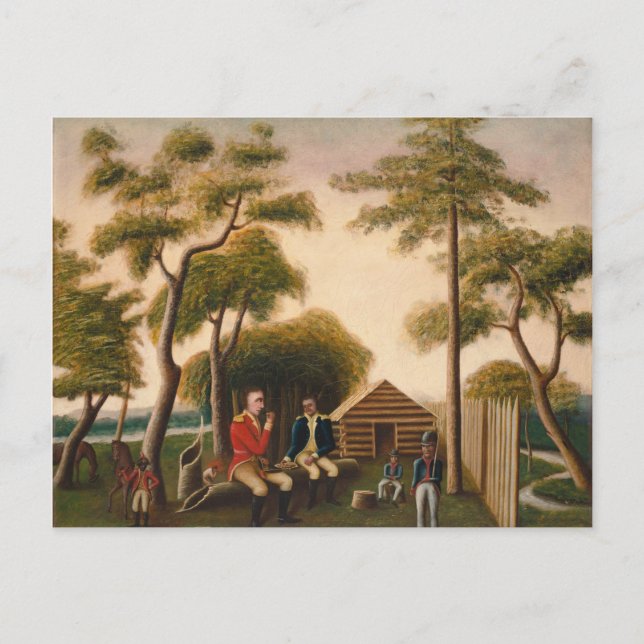 Marion Feasting, britischer Offizier Postkarte (Vorderseite)