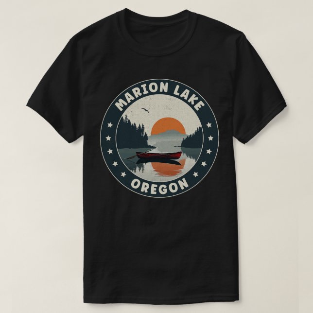Marion Lake Oregon Sunset T-Shirt (Design vorne)