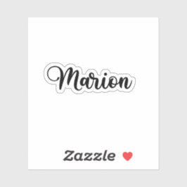 Marion Name - Handgeschriebene Kalligrafie Aufkleber