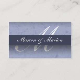 Marions- u. Marions-Blau-Visitenkarte Visitenkarte