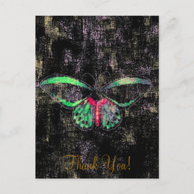 Mariposa ~ Carte postale / Papillon d'invitation (Devant)