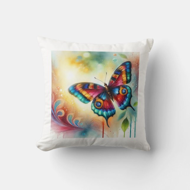 Mariposa flama butterfly 121024AREF149 - Watercolo Kissen (Vorderseite)