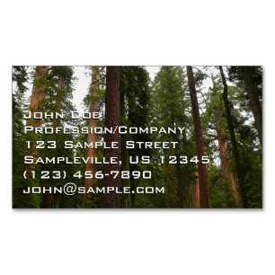 Mariposa Grove im Yosemite National Park Magnetische Visitenkarte