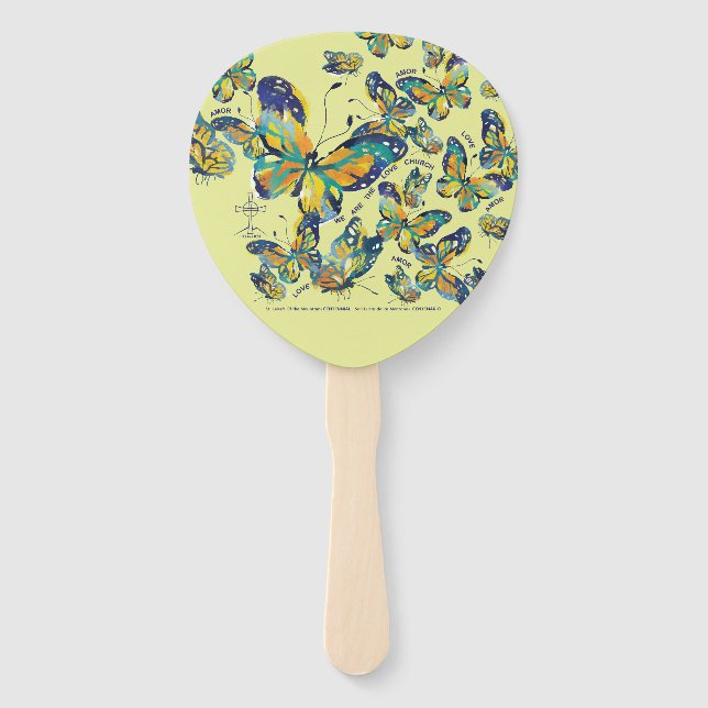 Mariposa Hand Fan-Centennial Celebration 2024 Fächer (Vorderseite)