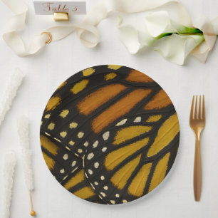 Mariposa Orange Gelber Monarchfalter Flügel Pappteller