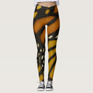 Mariposa Orange und Gelber Monarchfalterflügel Leggings