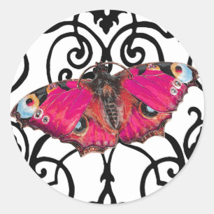 Mariposa (Schmetterling) ~ Runder Aufkleber