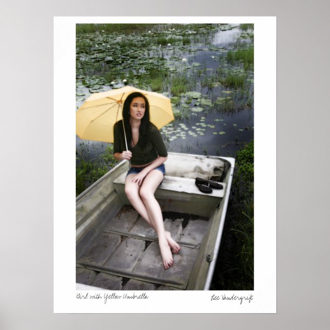 Maris-7069, Girl mit gelbem Schirm, Lee Vand... Poster (Vorne)