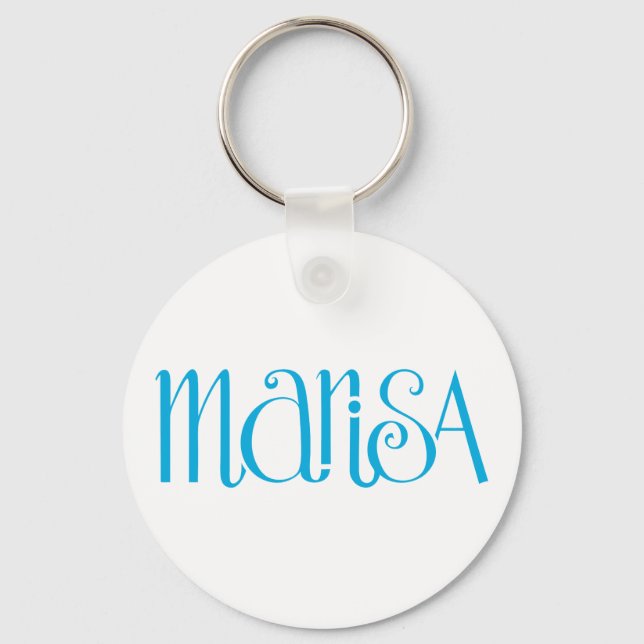 Marisa Türkis Blue Keyring Schlüsselanhänger (Vorderseite)