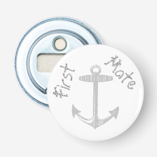 Maritim Grau Anker Flaschenöffner