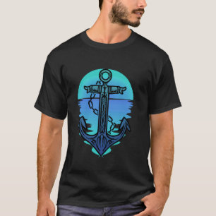 Maritime Anker Bootfahren Segelschiff T-Shirt