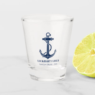 Maritime Familienkreuzfahrt Boot Anker Benutzerdef Schnapsglas