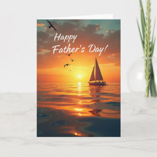 Maritime Fathers Day Szene Karte