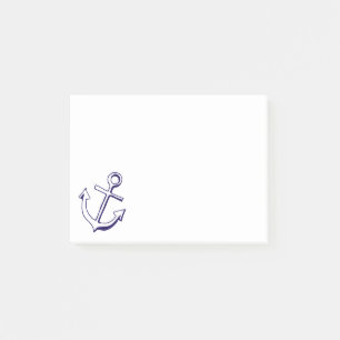 Maritime Navy Blau Schiff Anker Matrose Strand Post-it Klebezettel