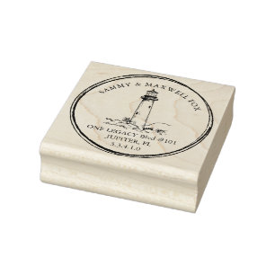 Maritime persönliche Rücksendeadresse Gummistempel