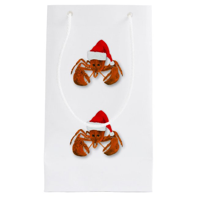 Maritime Santa Claus Lobster Kleine Geschenktüte (Vorderseite)