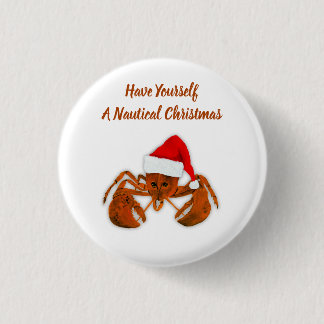 Maritime Santa Hummer Button