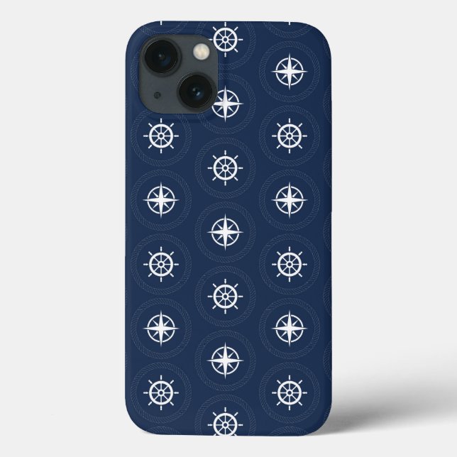 Maritime Tool Pattern Case-Mate iPhone Hülle (Rückseite)