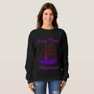 Maritimer-Segel-Shirt an der Ostküste Sweatshirt