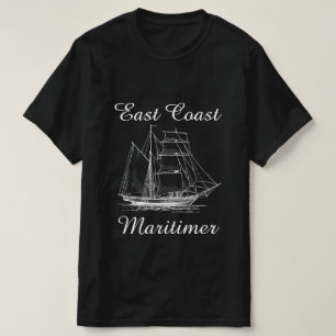 Maritimer-Segel-Shirt an der Ostküste T-Shirt