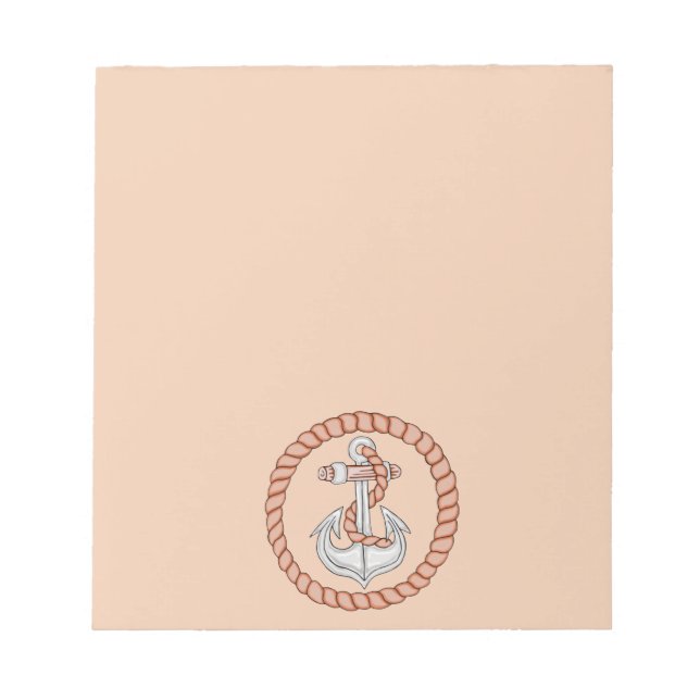 Maritimes Anker 1 Notizbuch Notizblock (Vorderseite)