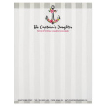 Maritimes Anker Aquarell Rosen Strand Boutique
