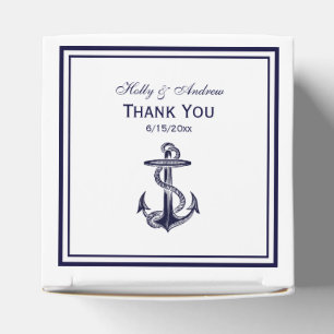 Maritimes Anker Marineblauer Rahmen 2 TY Geschenkb Geschenkschachtel