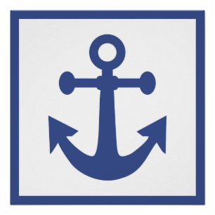 Maritimes Anker Poster