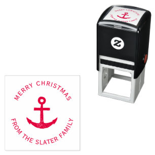 Maritimes Anker Weihnachtsstempel Permastempel