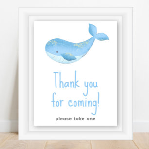 Maritimes Babyshower - Danke fürs Kommen Poster