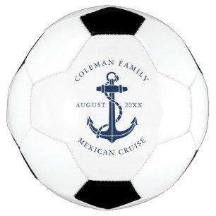 Maritimes Bootsanker-Familien-Kreuzfahrt-Swag-Zum- Fußball
