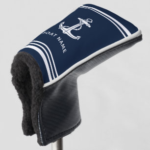Maritimes Bootsanker Navy Blau Maßgeschneidert Golf Headcover