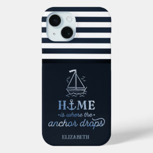Maritimes Bootsanker Navyblau Case-Mate iPhone Hülle