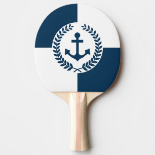Maritimes Designmotiv Tischtennis Schläger