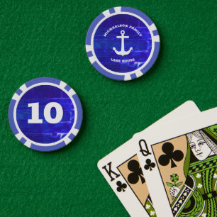 Maritimes Landhaus am See Pokerchips