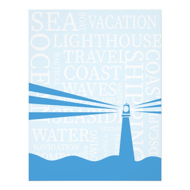 Maritimes Leuchtturm Poster (Vorne)