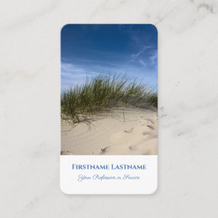 Maritimes Reiseferien Strand Dünen Reiseveranstalt Visitenkarte