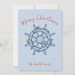 Maritimes Weihnachtskarte Feiertagskarte