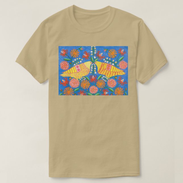 Mariya Prymachenko Pigeons 1968 T-Shirt (Design vorne)