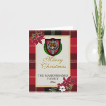 Marjoribanks schottischer Clan Tartan und Wappen