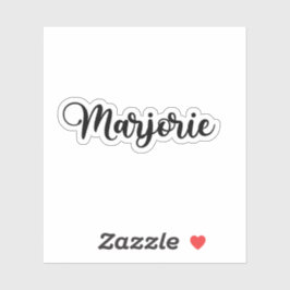 Marjorie Name - Handgeschriebene Kalligrafie Aufkleber