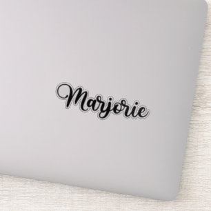 Marjorie Name - Handgeschriebene Kalligrafie Aufkleber