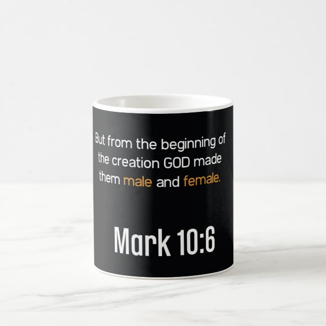 Mark 10:6 Mug (Centre)