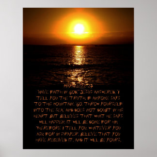 Mark 11:22-24 Poster