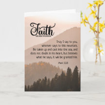 Mark 11:23 Faith Can Move Mountains Bibel